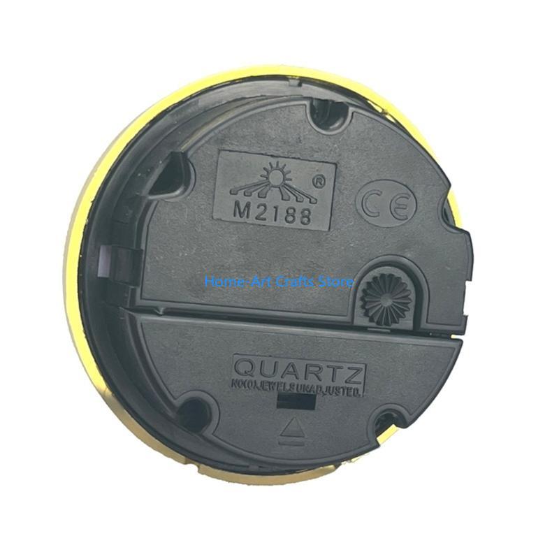 Y3NA High QualitysClassic Clock Craft Quartzs Movement Round Clock Head Insert Little Clock for LivingRoom Home Office Repair