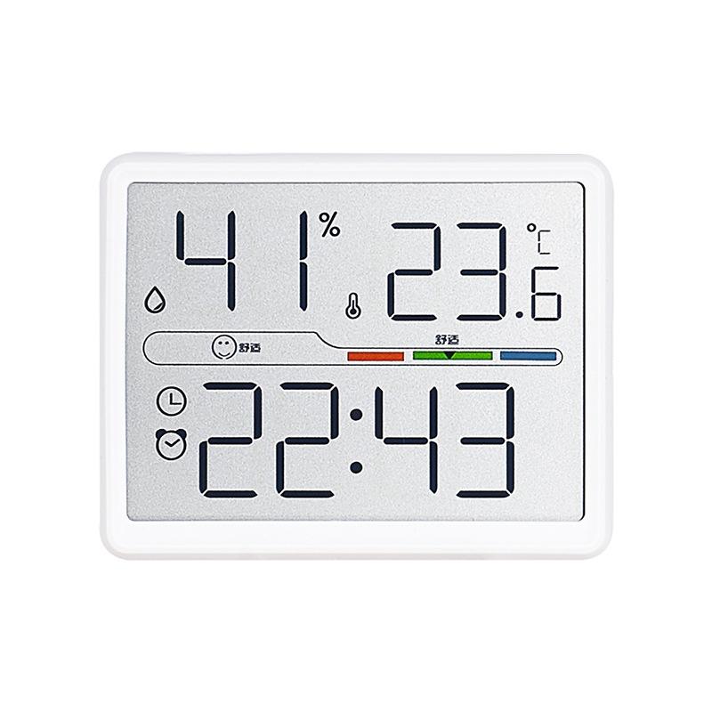 Chinese version simple clock convenient temperature and humidity clock multifunctional magnetic refrigerator clock 802