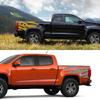 Car Stickers Pickup Trunk Bed Side Decor Decals For VW Amarok Chevrolet Colorado S10 Isuzu D-Max Truck Auto Accessories