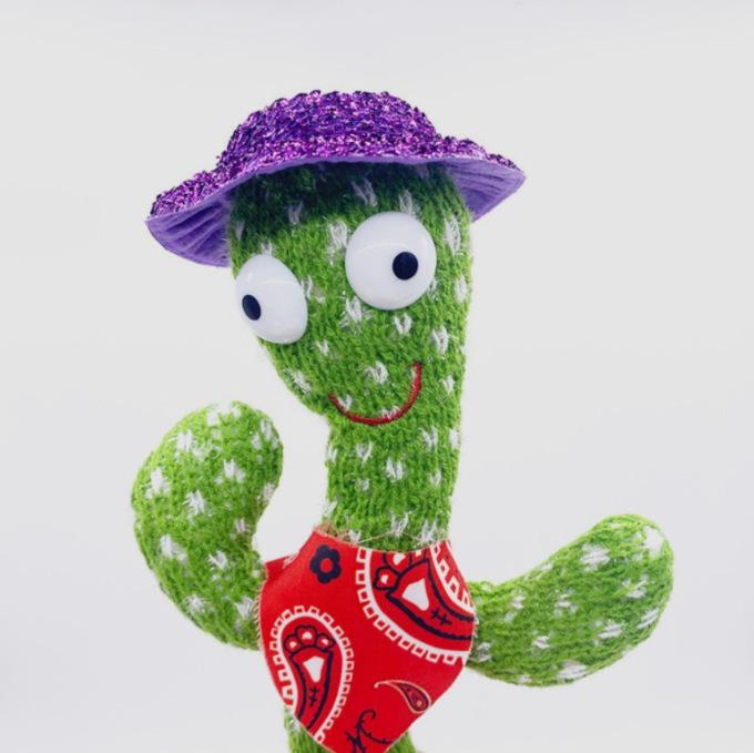 Colorful Dancing Cactus Toy: Singing, Talking, Light-Up Fun for Kids