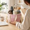 Collapsible Cup Carrier for Parties Beverage Drink Pouch with Adjustable Strap, Reusable Waterproof 4 Car Holder, Foldable Portable Caddy Delivery And
