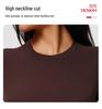 Top da Yoga Cai Jue da Donna, Vestibilità Slim, Manica Corta