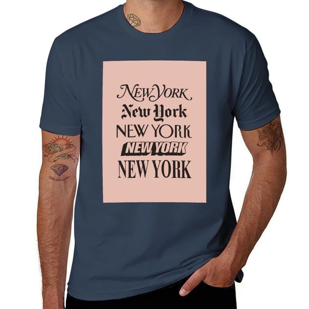 New York New York Tshirt Breathable Mesh Panel Tshirt