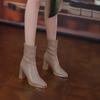 Fashion Winter High Quality Soft PU Leather Women Ankle Boots Pointed Toe Thin Heels Fashion Ladies Pole Dancing Botines