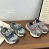 Youth Style Shoes Kids Retro Chunky Sneakers Breathable Mesh Upper Lightweight Running Shoes Boys Girls