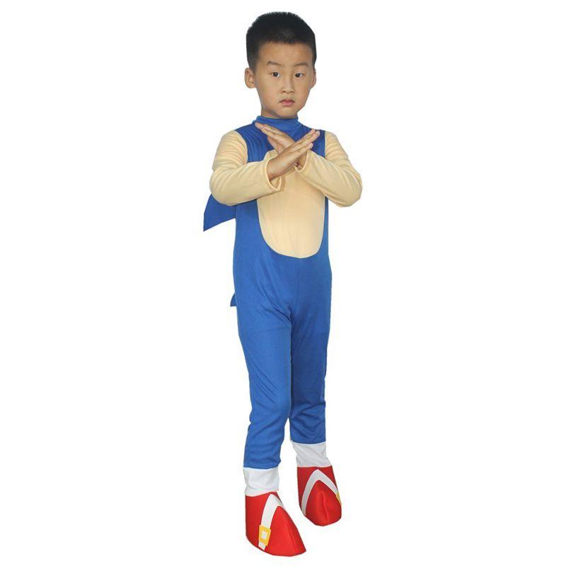 Cartoon Sonic Sonic Kid Cosplay Game Dress Up Stage Performance Costume Props