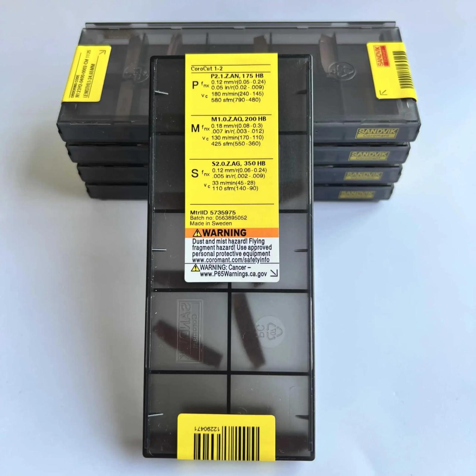 

Original Sandvik / N123H2-0400-0002-CM 1125 /Carbide CNC Blade 10 PCS