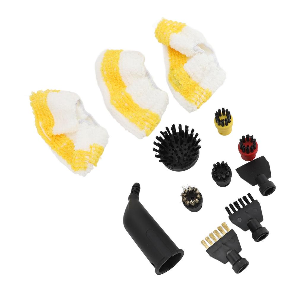 Steam Cleaner Brushes Nozzles Set 5 Round Brushes 2 Flat Brushes 1 Flat Nozzles 1 Extended Nozzle 3