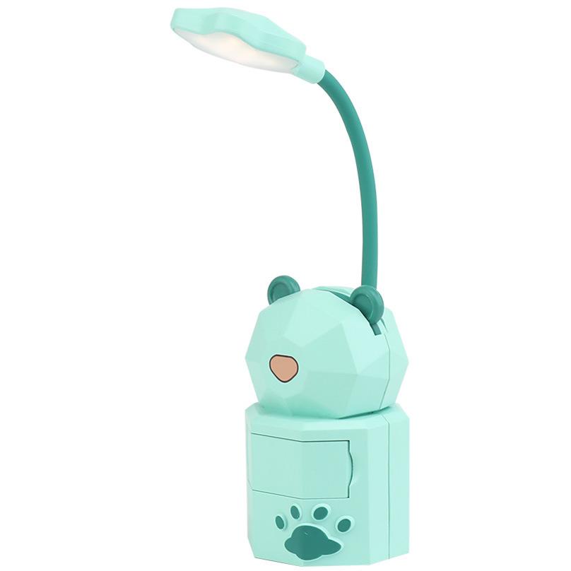 1pcs Cute Animal LED Desk Lamp Foldable Dimmable Table Light Temperature Adjustable Learning Portable Lamp