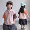 Kids' & Family Color-block Short Sleeve Polo Shirt