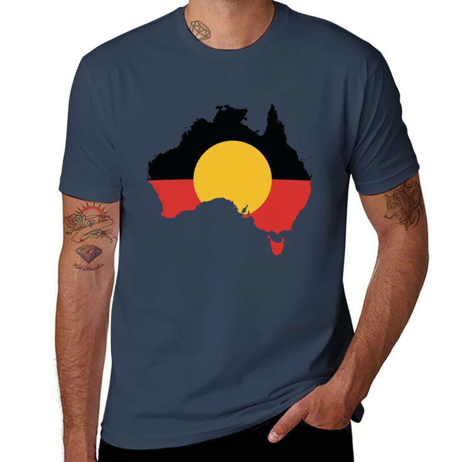 The Aboriginal Flag 1aboriginal Flag Aboriginal Lives Matter Tshirt Vintage Print Crew Neck Tee S