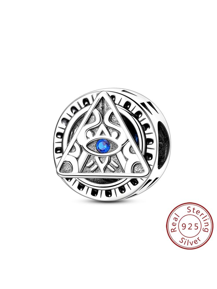 

Charms Copper Pyramid And Eye Beads Fit Original Pendent Dangle Bracelet Necklace Diy Women Jewelry Gift