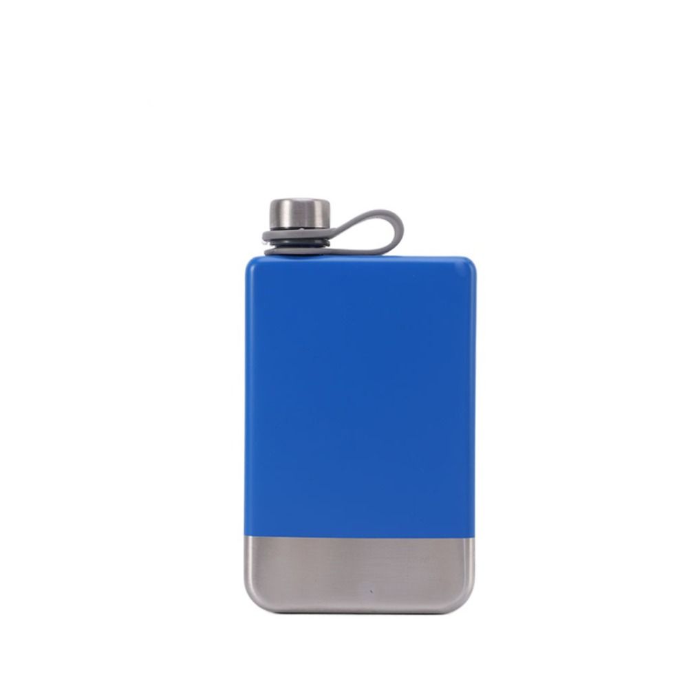 

Фляга для ликера 9 унций из нержавеющей стали, бутылка для питья, высококачественная фляга для виски, унисекс синий