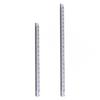 2Pcs Geometry Rulers 15cm 20cm Clear Plastic Triangular Rulers Measuring Tool for Student Classroom Technical Drawing