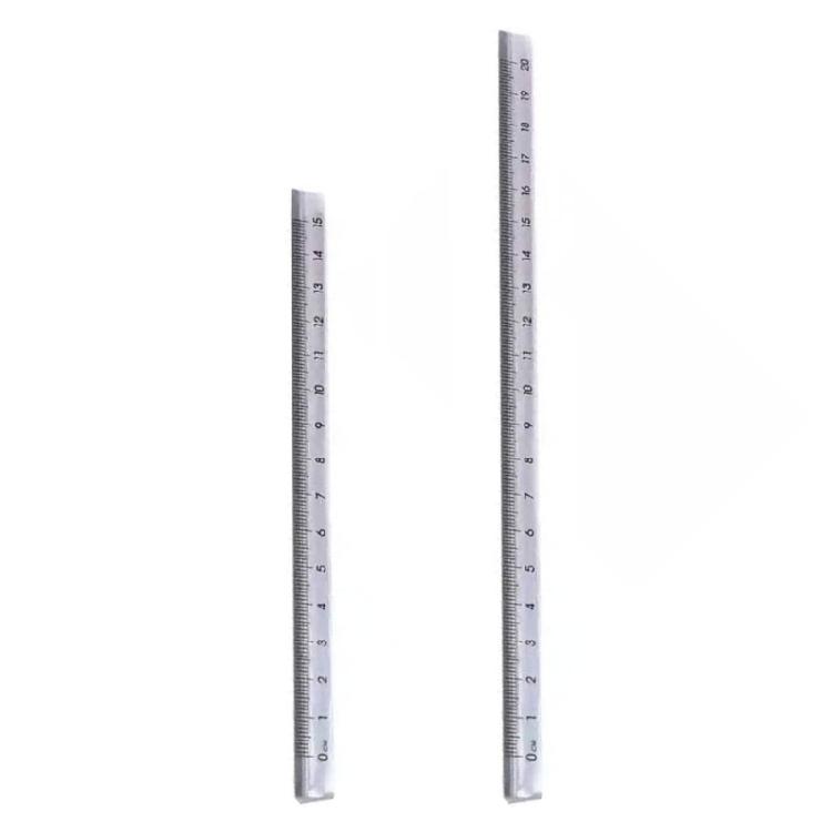 

2Pcs Geometry Rulers 15cm 20cm Clear Plastic Triangular Rulers Measuring Tool for Student Classroom Technical Drawing 1