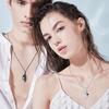 Neue Schwarz-Weiß-Farbe Herz Engel Teufel Flügel Anhänger Halskette Ohrringe Einzigartiger Mode Gothic Valentinstag Schmuck Geschenk