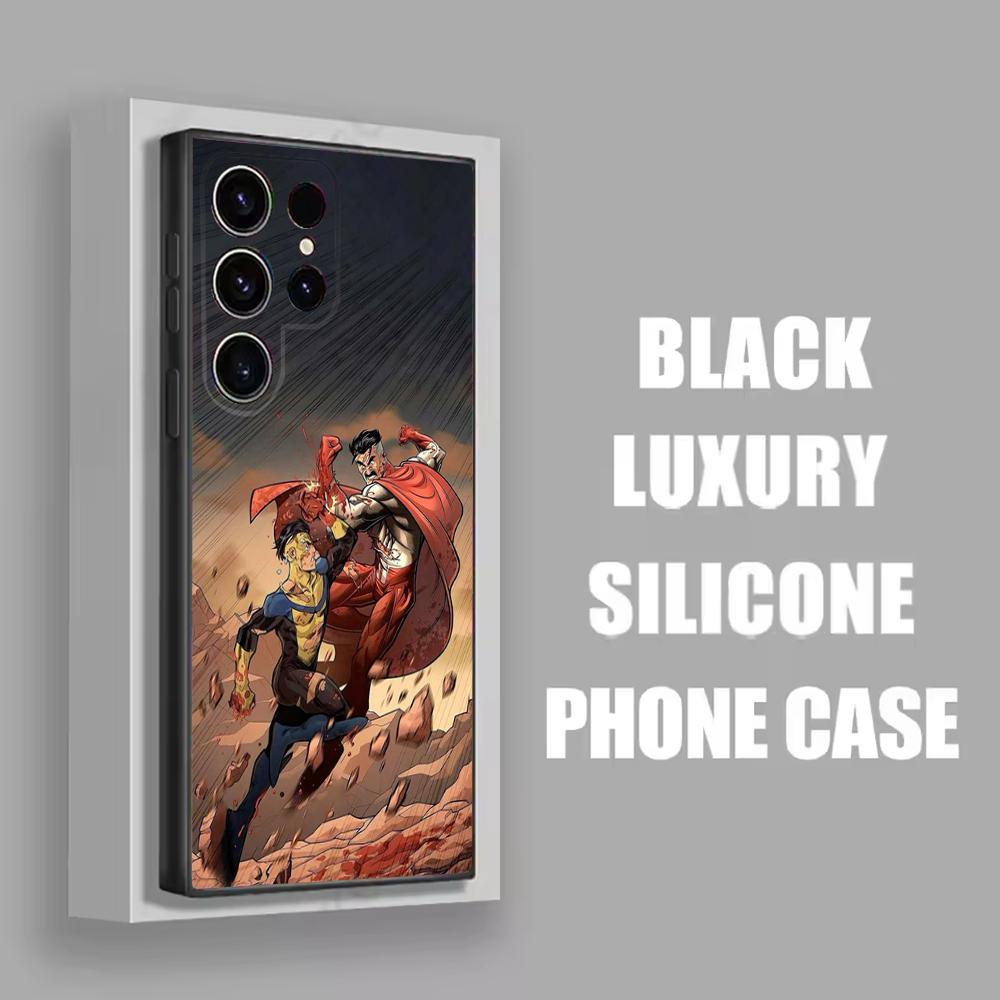 I-Invincible Phone Case For Samsung S25,S24,S21,S22,S23,S30,Ultra,S20,Plus,Fe,Lite,Note,10 Black Soft Shell