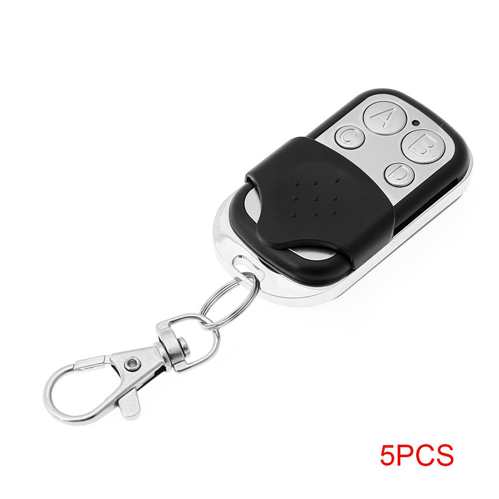 5pcs Remote Control 4 Buttons 433MHz Remote Control Controller Universal Replacement Wireless Portable for Gate Garage