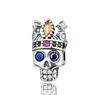 Authentic Original Copper Metal Halloween Perfect Gift Black Cat Spider Skull Pumpkin Ghost Bead Components Charm Bead Components Designed For Pan