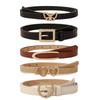 5Pcs/Set Butterfly Button Women's Belt Y2k Waistband Fashion Retro Pin Buckle Belt  Pants