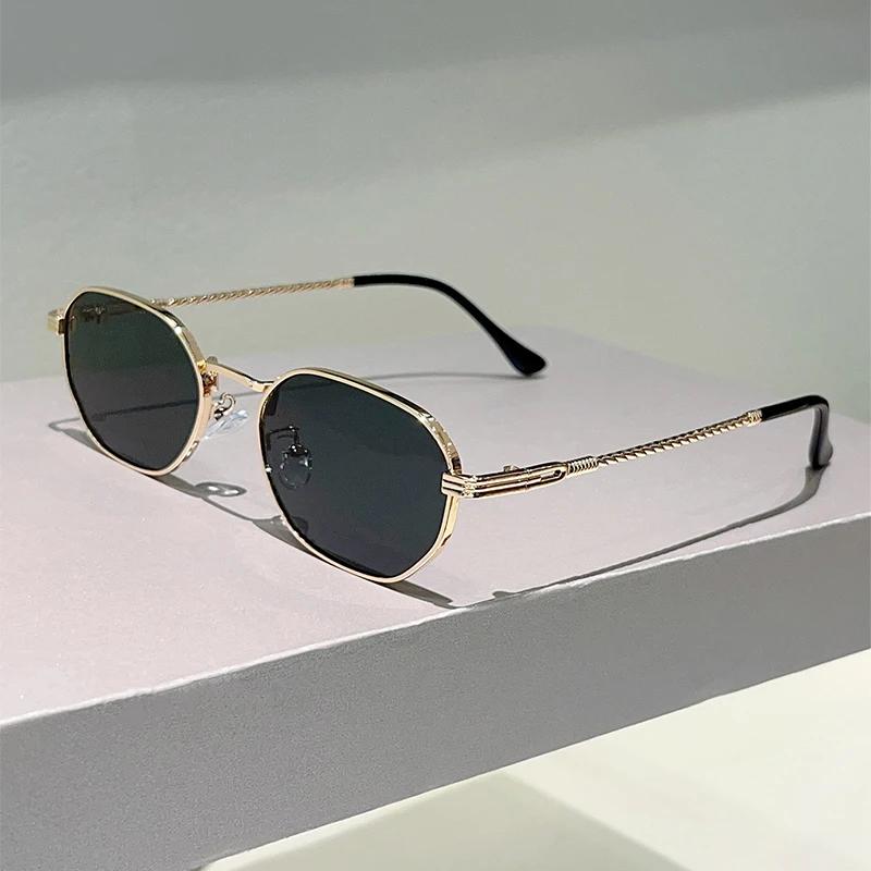Vintage Square Sunglasses Men Fashion Simple Korean Style Casual Shades Women Stylish Ins Trendy Brand Design Sun Glasses