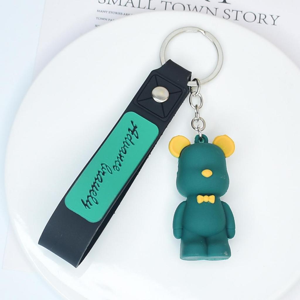 „Brelok do kluczy 3D w kształcie miękkiego misia – uroczy i modny dodatek do torebki i kluczyków samochodowych”