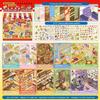 Mini Scene Sticker Book DIY Micro Landscape Decorative Stickers Educational Handmade Craft Toy For Journal Scrapbook Collage