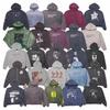 Unisex Vintage Washed Cotton Hoodie With Graphic Print Loose Fit Streetwear