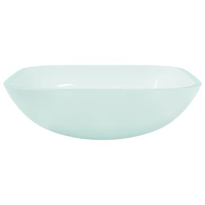 Glass Wash Basin 42 X 42 X 14 Cm Matte Finish