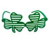 Elegant Prom Party Shamrock Flat Top Hat with Bangles&Necklace&Glasses for Woman