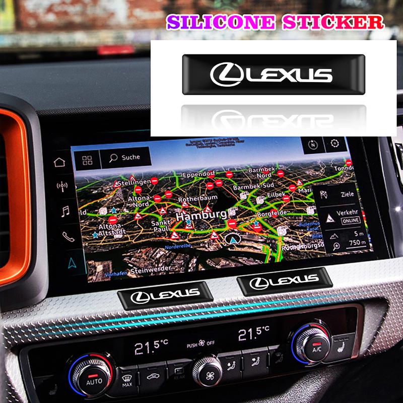 4/10Pcs Car Stickers Epoxy Emblem Decals Decoration Sticker For Lexus F SPORT RX300 IS200 IS250 ES350 Ct200h UX250h NX300h RX350