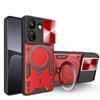 For Xiaomi Redmi 13C 4G/Poco C65 4G Case Slide Camera Lid TPU+PC Hybrid Phone Cover with Kickstand