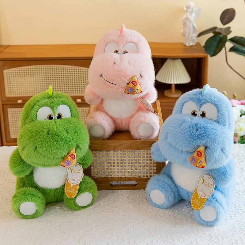 Cartoon Pizza Dinosaur Plush Toy Boy Birthday Gift Cart Pillow Ring Exchange Gift