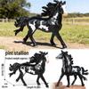 Children's Prancing Horse and Jockey Toy Set