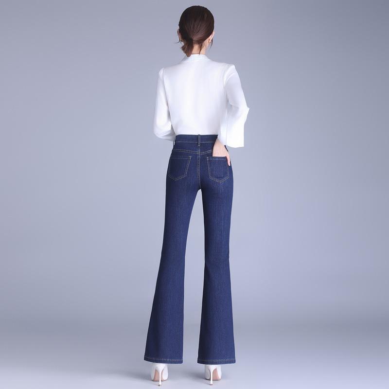 Damen Pendler Denim Micro-Cropped Hose Frühling und Herbst Zeigen Hohe und Dünne Persönlichkeit der Modischen Jeans