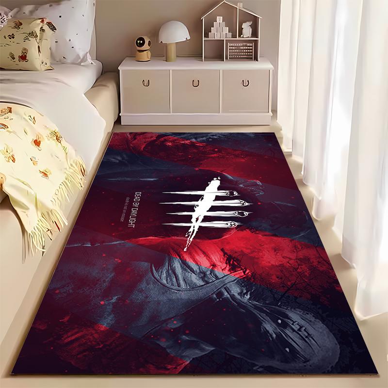 Dark Horror Game Art Themed Rug Non-slip rug suitable for living room and bedroom sofas.