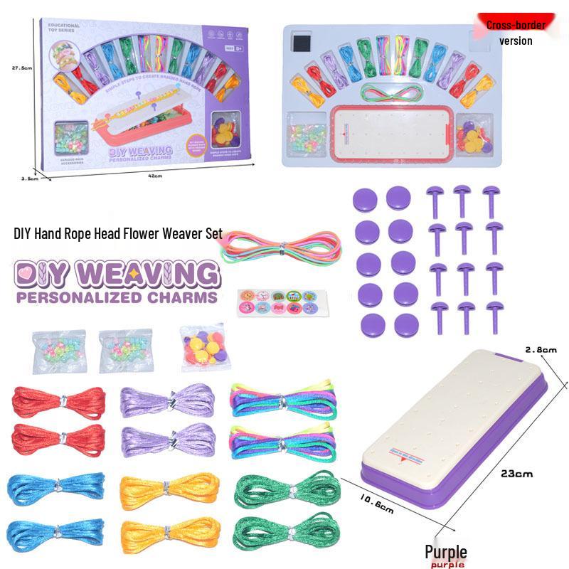 DIY Children's Bracelet Weaving Set: Colorful Craft Toy for Girls