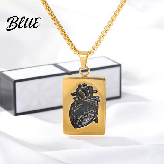 Lightweight Couple Necklaces 2Pcs Heart Charm Necklace Love Keepsake Fine