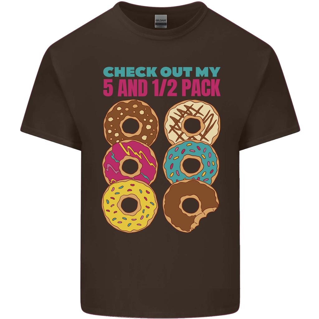 Funny Donut Check Out My 5 12 Pack Food Gym Unisexs Light Cotton TShirt