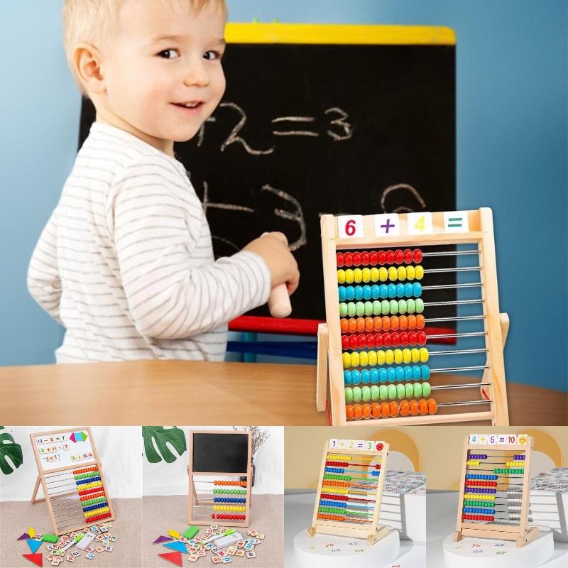 Educational Wooden Math Teaching Tool For Elementary Students Enhance Learning And Development Counting Beads Addition And Subtraction Tool Qm-521