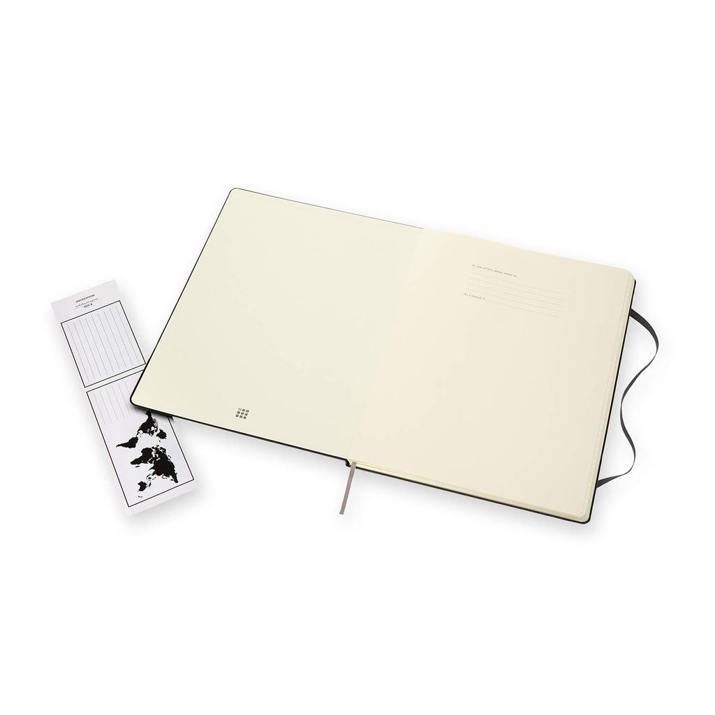 Moleskine Notebook Classic Notebook Hard Cover XXL Size Lined Black QP100