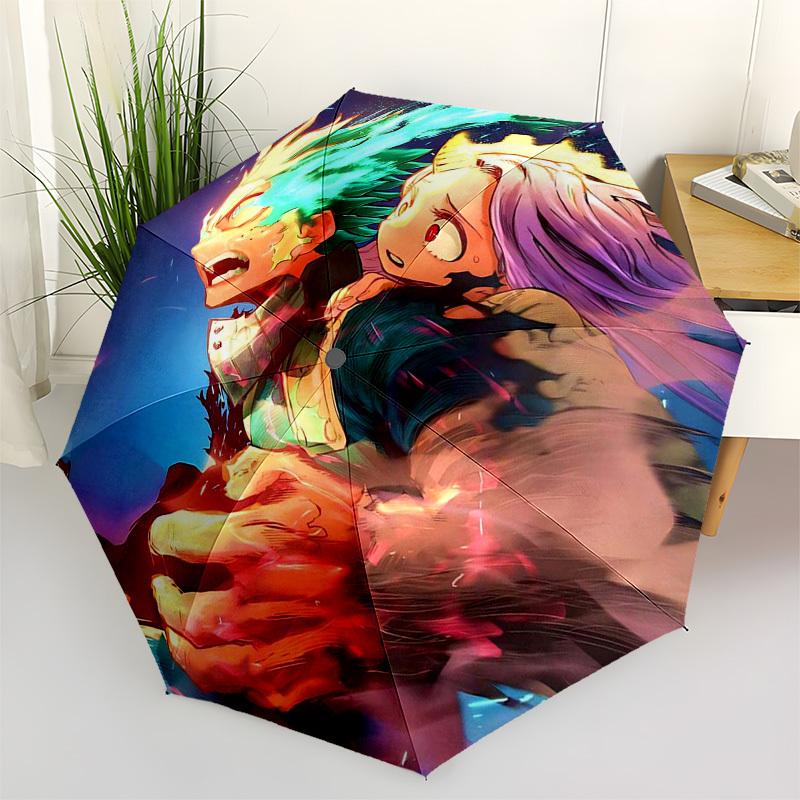 

1pc Dr. Stone x Kaito Inumaki Outdoor Umbrella - Automatic Opening/Closing, 3-Fold Design, Iron Frame, Ideal for Fans, Travel, Daily Use, Gift for Ani