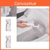 Curved Toilet Brush With Sturdy Base For Hardtoreach Areas Cleaning