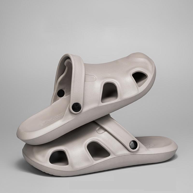 

TUINANLE Летние тапочки мужские домашние нескользящие тапочки для ванной шлепанцы для пары тапочки для отдыха на пляже сандалии простая обувь 44-45 хаки