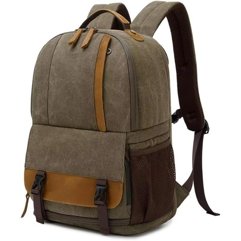 Водонепроницаемый рюкзак для камеры, большая вместимость, походная дорожная сумка для DSLR-камеры, объективов, штатива, ноутбука | Унисекс снаряжение фотографа с регулируемыми перегородками зелёный