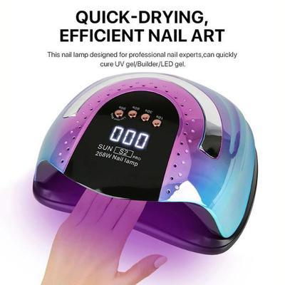 Newest Nail Art Dryer LCD Display 57 LED UV Lamp Nail Art Drying Lamp Curing Gel Auto Sensing Timer Nail Art Nail Art