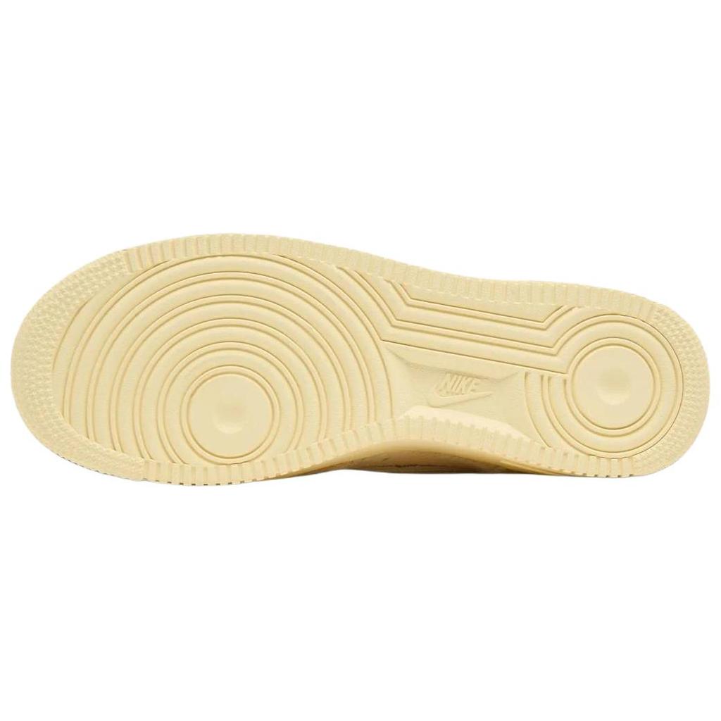 Nike Air Force 1 Slip Resistant Abrasion Resistant Low top Skateboard Shoes Women's Beige Sneakers II7398-100