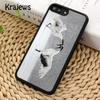 Red crowned Crane Bird Phone Case Cover For iPhone 17 Air 16 15 14 plus 12 13 pro max coque Shell Fundas