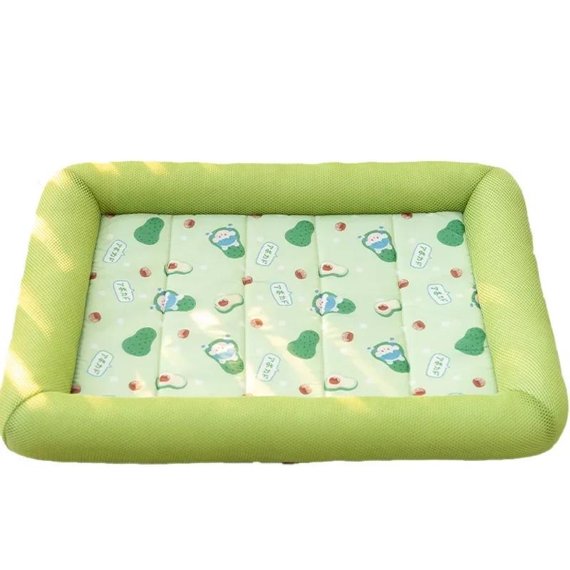 S-XL Summer Cooling Pet Cat Bed Cushion Ice Pad Dog Sleeping Square Mat for Puppy Dogs Cats Pet Kennel Top Quality Cool Cold