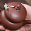 190ml Vintage Yixing Purple Clay Teapots Handmade Gourd Pot Raw Ore Section Mud Kettle Chinese Zisha Tea Set Drinkware Supplies